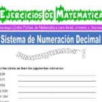 Ejercicios Resueltos de Sistema de Numeración para Primaria